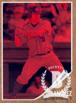 2011 Topps Heritage Minors Red Tint #39 Gary Sanchez