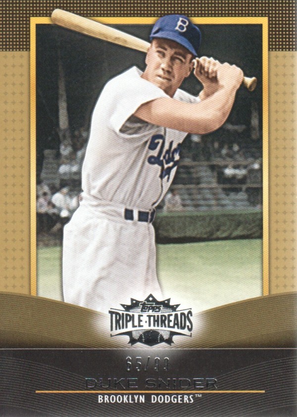 2011 Topps Triple Threads Gold #11 Duke Snider