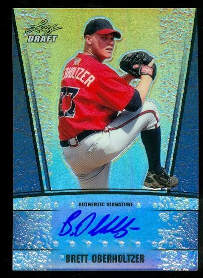 2011 Leaf Metal Draft Prismatic Blue #BO1 Brett Oberholtzer