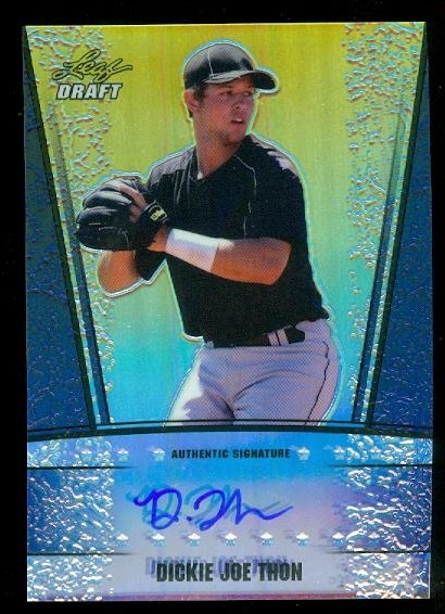 2011 Leaf Metal Draft Prismatic Blue #DT1 Dickie Joe Thon