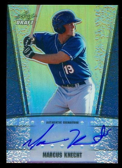 2011 Leaf Metal Draft Prismatic Blue #MK2 Marcus Knecht