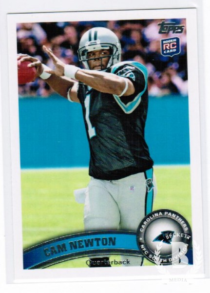 2011 Topps #200C Cam Newton FS/(stands in background/blue wall, factory set only)