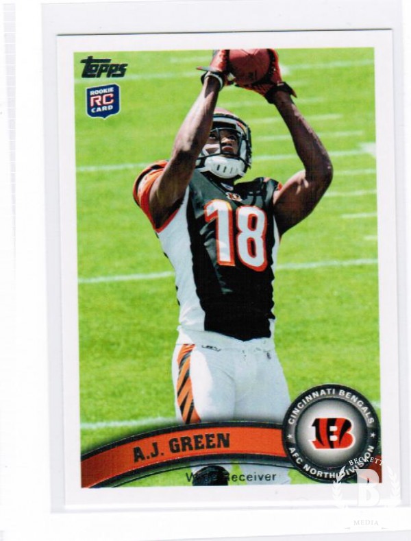 2011 Topps #151C A.J. Green FS/(overhead catch/factory set only)