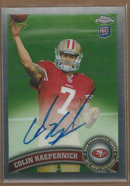 2011 Topps Chrome Rookie Autographs #25 Colin Kaepernick A