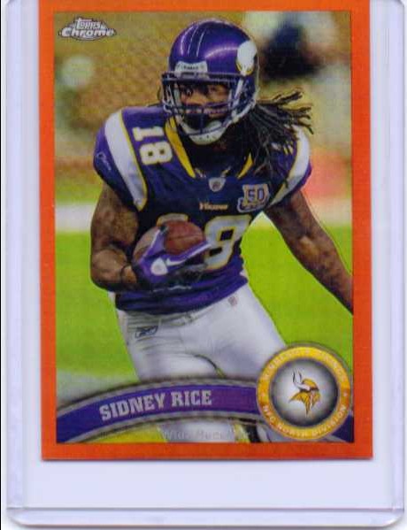 2011 Topps Chrome Orange Refractors #84 Sidney Rice