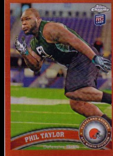 2011 Topps Chrome Orange Refractors #126 Phil Taylor