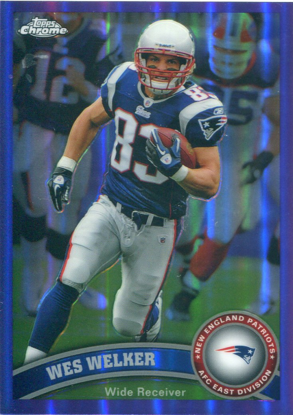 2011 Topps Chrome Purple Refractors #98 Wes Welker