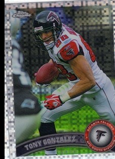 2011 Topps Chrome Xfractors #87 Tony Gonzalez