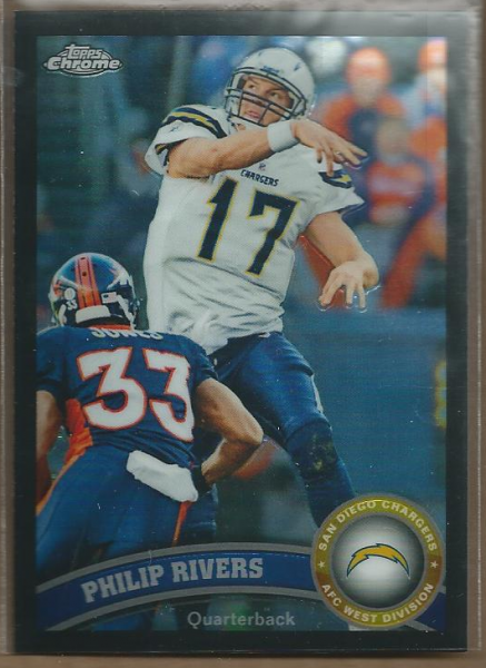 2011 Topps Chrome Black Refractors #90 Philip Rivers