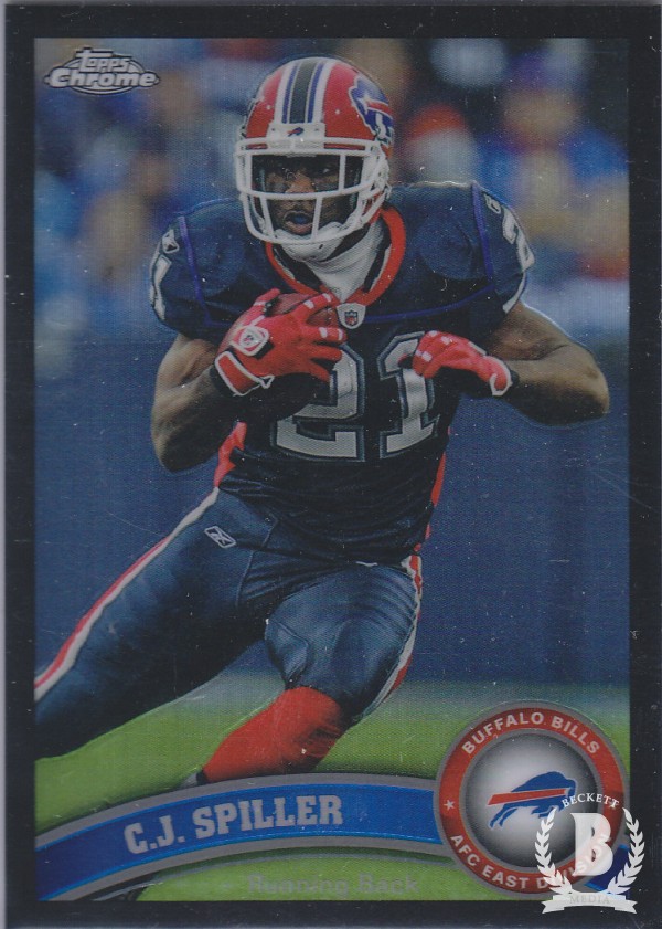 2011 Topps Chrome Black Refractors #96 C.J. Spiller