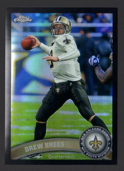2011 Topps Chrome Black Refractors #130 Drew Brees