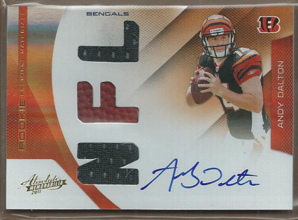 2011 Absolute Memorabilia #201 Andy Dalton RPM AU/299 RC