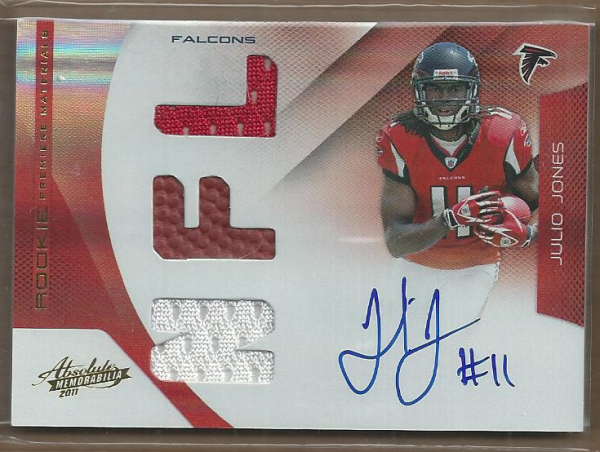 2011 Absolute Memorabilia #226 Julio Jones RPM AU/299 RC