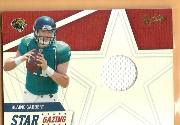 2011 Absolute Memorabilia Star Gazing Materials #6 Blaine Gabbert
