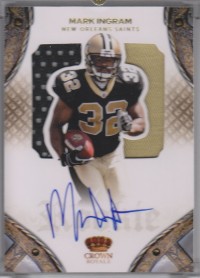 2011 Crown Royale #217 Mark Ingram JSY AU/199 RC front image
