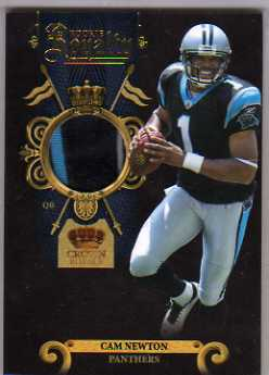 2011 Crown Royale Rookie Royalty Materials Prime #27 Cam Newton