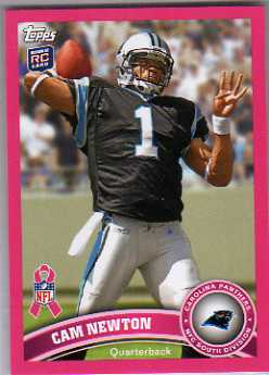 2011 Breast Cancer Awareness #17 Cam Newton T