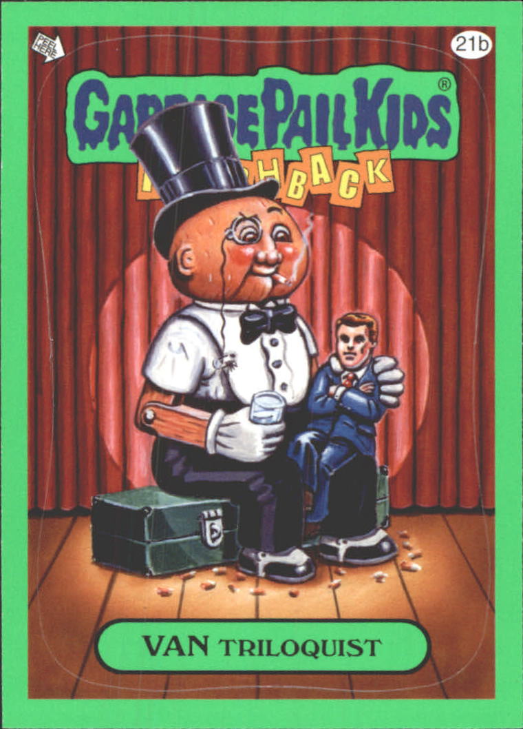 2011 garbage pail kids flashback series three green #21b van