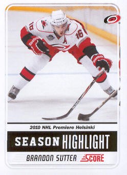 2011-12 Score #3 Brandon Sutter SH