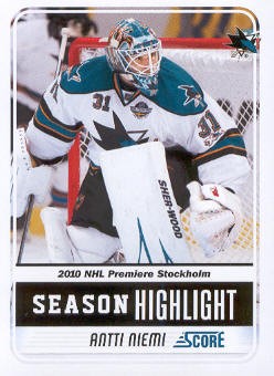 2011-12 Score #4 Antti Niemi SH