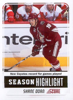 2011-12 Score #20 Shane Doan SH
