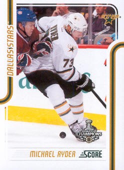 2011-12 Score #164 Michael Ryder
