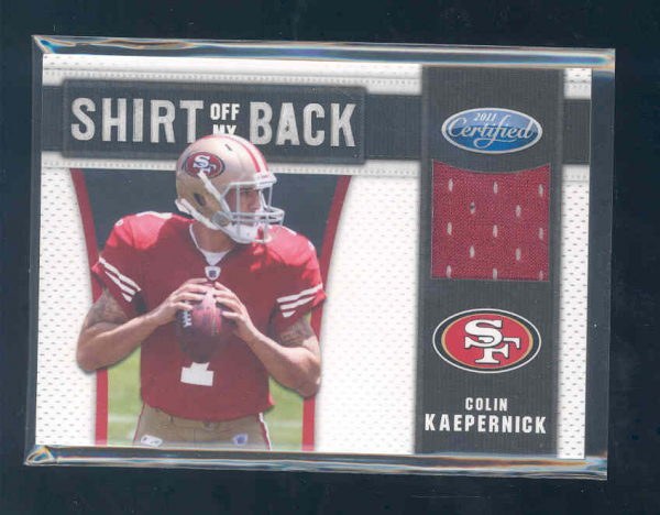 2011 Certified Shirt Off My Back Materials #30 Colin Kaepernick/250