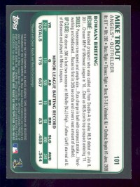 2011 Bowman Draft Gold #101 Mike Trout back image