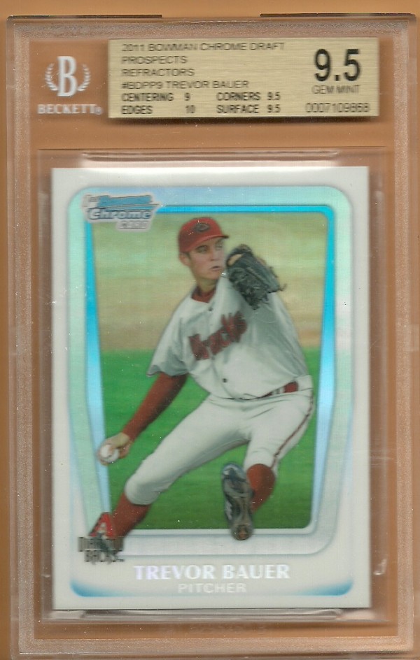 2011 Bowman Chrome Draft Prospects Refractors #BDPP9 Trevor Bauer