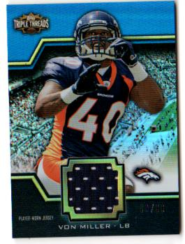 2011 Topps Triple Threads Unity Relics #TTUSR67 Von Miller