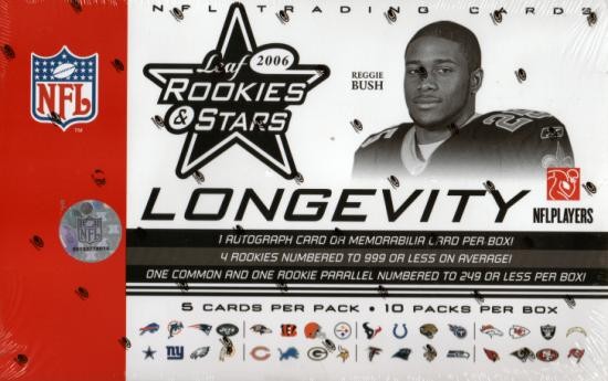 2006 Leaf Rookies and Stars Longevity Target Football Retail Box