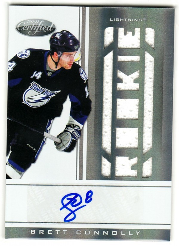 2011-12 Certified #221 Brett Connolly JSY AU RC