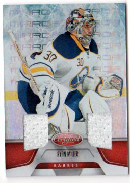 2011-12 Certified Mirror Red Materials Dual #5 Ryan Miller/150