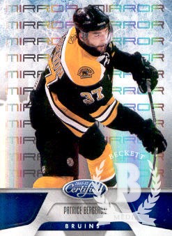 2011-12 Certified Mirror Blue #3 Patrice Bergeron