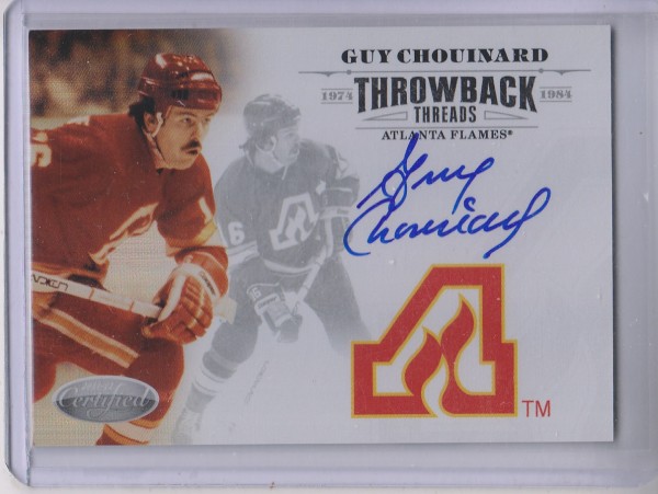 2011-12 Certified Throwback Threads Autographs #5 Guy Chouinard/100