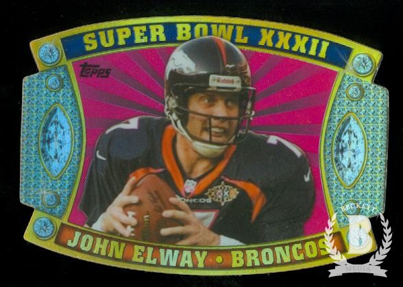 2011 Topps Super Bowl Legends Giveaway Die Cut #52 John Elway