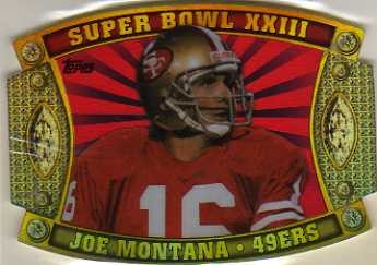 2011 Topps Super Bowl Legends Giveaway Die Cut #62 Joe Montana