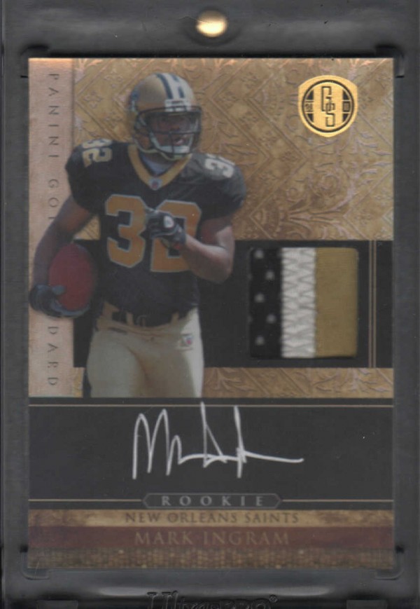 2011 Panini Gold Standard #260 Mark Ingram JSY AU/325 RC