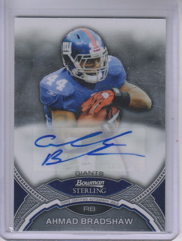 2011 Bowman Sterling #BSAAB Ahmad Bradshaw AU