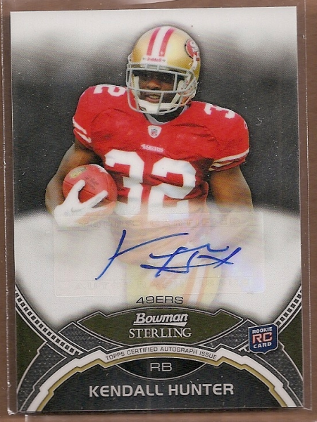 2011 Bowman Sterling #BSAKH Kendall Hunter AU