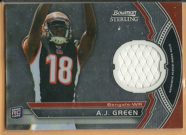 2011 Bowman Sterling #BSRAJG A.J. Green JSY RC