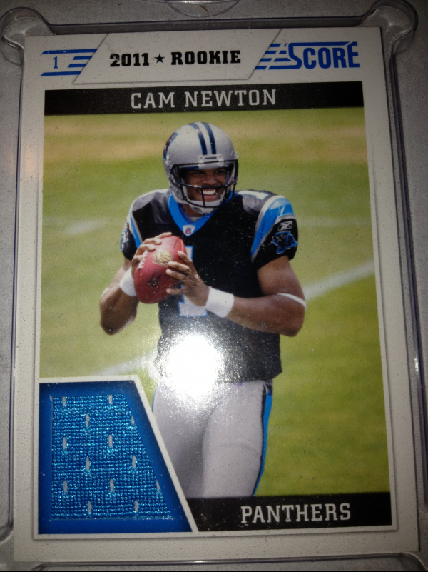 2011 Score Retail Factory Set Rookie Jerseys #CN Cam Newton