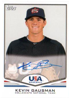 2011 USA Baseball Autographs #A7 Kevin Gausman