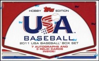 2011 USA Baseball Baseball Hobby Box front image
