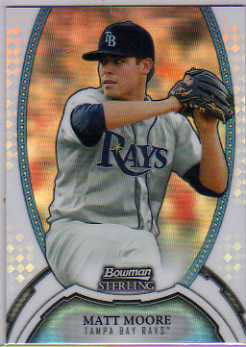 2011 Bowman Sterling Prospects Refractors #7 Matt Moore