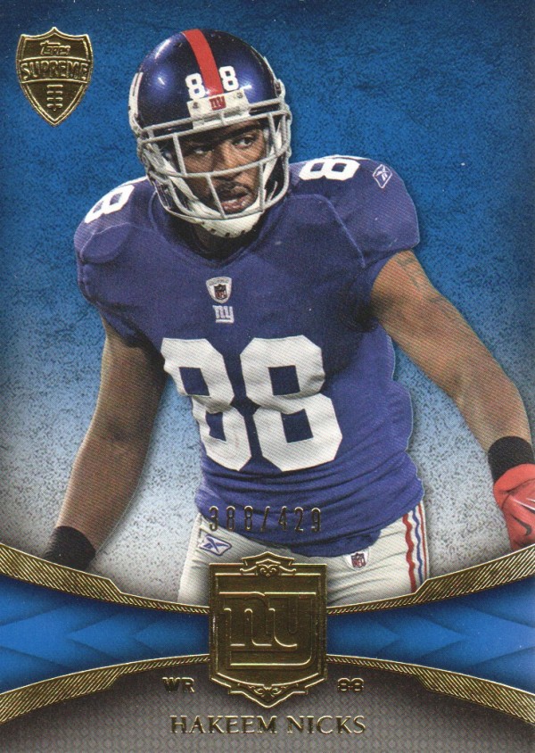 2011 Topps Supreme #77 Hakeem Nicks