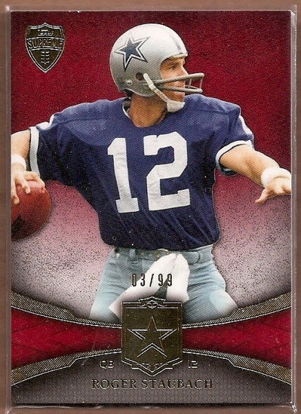 2011 Topps Supreme Red #86 Roger Staubach