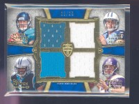 2011 Topps Supreme Rookie Relic Quad Combos #GLNP Blaine Gabbert/Jake Locker/Cam Newton/Christian Ponder