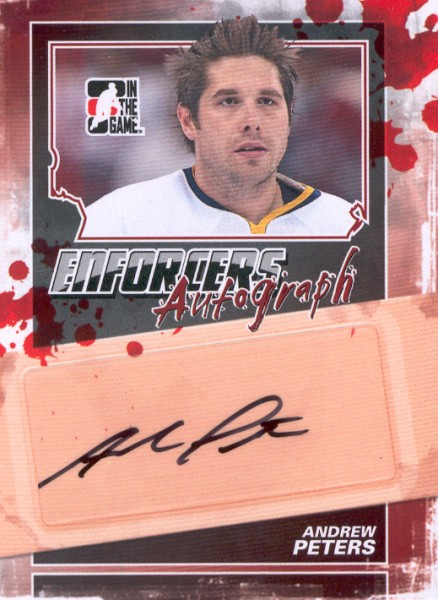 2011-12 ITG Enforcers Autographs #AAP Andrew Peters