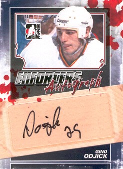2011-12 ITG Enforcers Autographs #AGO Gino Odjick